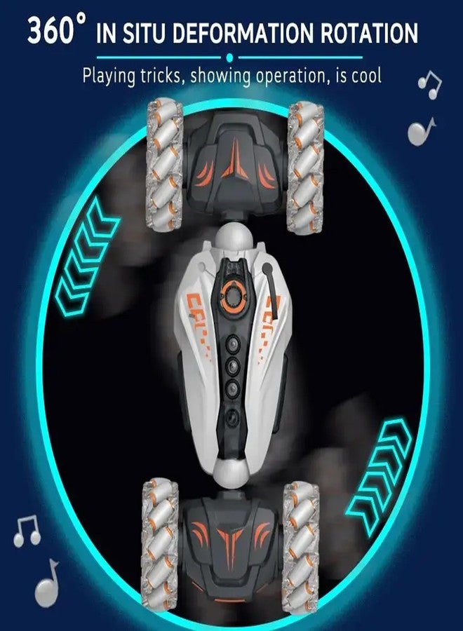 NVF Remote Control Stunt Car, 4WD RC Drift Vehicle with LED Lights, 360° Rotation, Double-Sided Driving, USB Charging - Image 5